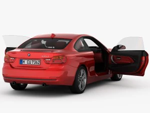 bmw 4 series f32 sport line 2014 3D Model