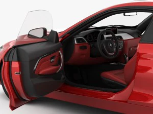 bmw 4 series f32 sport line 2014 3D Model