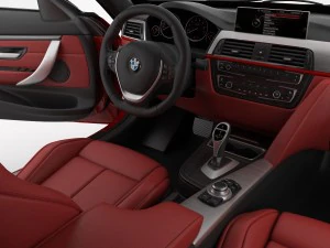 bmw 4 series f32 sport line 2014 3D Model