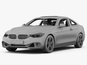 bmw 4 series f32 sport line 2014 3D Model