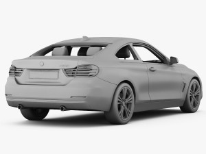 bmw 4 series f32 sport line 2014 Modello 3D