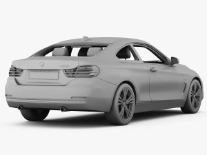 bmw 4 series f32 sport line 2014 3D Model