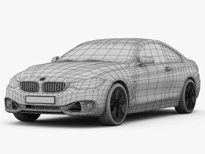 bmw 4 series f32 sport line 2014 3D Model