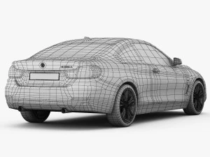 bmw 4 series f32 sport line 2014 3D Model