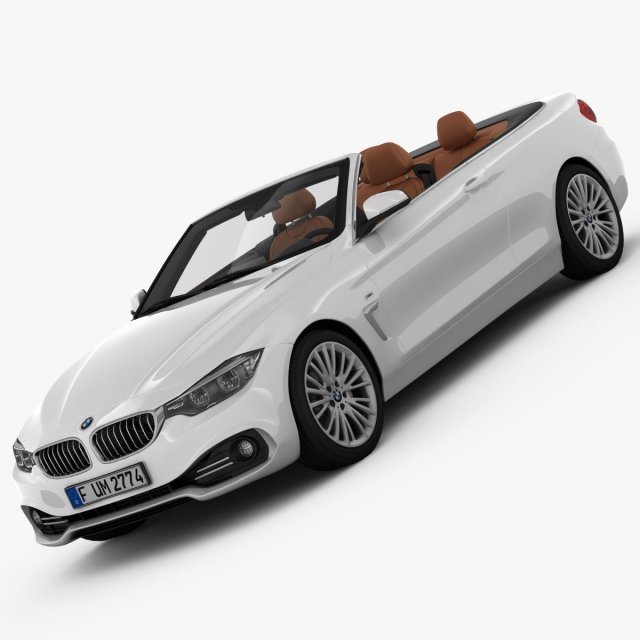 bmw 4 series convertible f33 2014 Modèle 3D .c4d .max .obj .3ds .fbx .stl .blend 