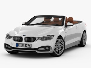 bmw 4 series convertible f33 2014 Modèle 3D