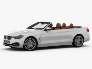 bmw 4 series convertible f33 2014 Modèle 3D