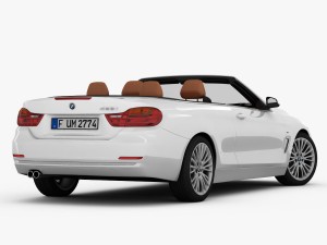 bmw 4 series convertible f33 2014 Modèle 3D