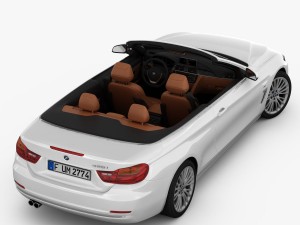 bmw 4 series convertible f33 2014 Modèle 3D