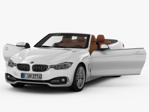 bmw 4 series convertible f33 2014 Modèle 3D