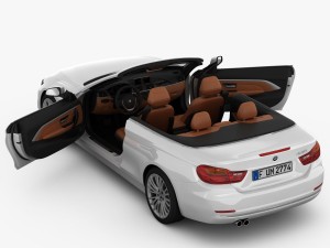 bmw 4 series convertible f33 2014 Modèle 3D
