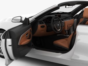 bmw 4 series convertible f33 2014 Modèle 3D