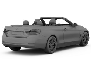 bmw 4 series convertible f33 2014 Modèle 3D