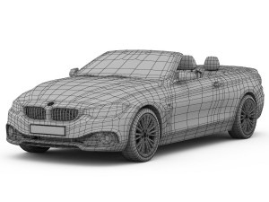 bmw 4 series convertible f33 2014 Modèle 3D