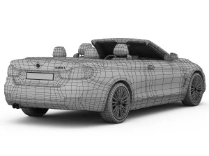 bmw 4 series convertible f33 2014 3D Model