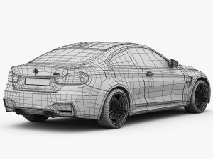 bmw m4 f82 2015 Model 3D
