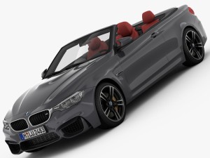 bmw m4 convertible f83 2015 3D Model