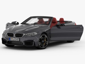 bmw m4 convertible f83 2015 Model 3D