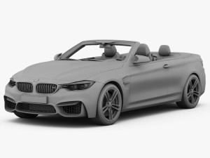 bmw m4 convertible f83 2015 Model 3D