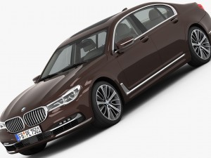 bmw 7-series long 2016 3D Model