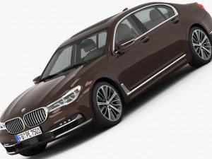 bmw 7 seri panjang 2016 Model 3D