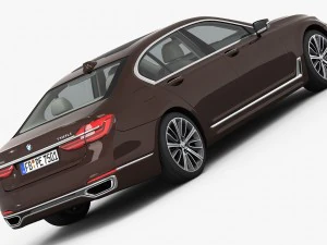 bmw serie 7 lungo 2016 Modello 3D