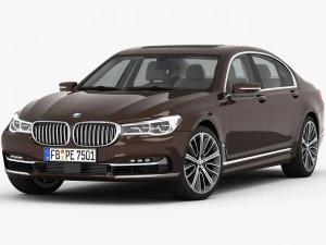 bmw serie 7 lungo 2016 Modello 3D