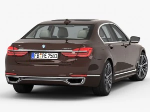 bmw serie 7 lungo 2016 Modello 3D