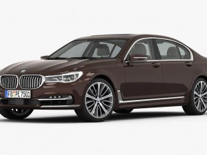 bmw serie 7 lungo 2016 Modello 3D