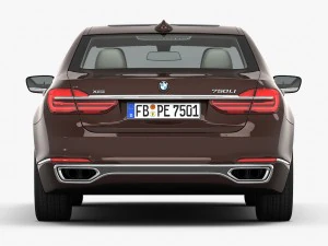 bmw serie 7 lungo 2016 Modello 3D