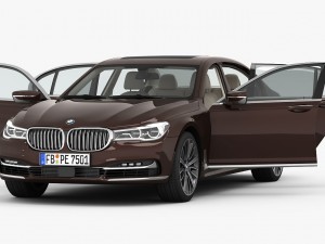 bmw 7-series long 2016 3D Model