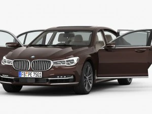 bmw serie 7 lungo 2016 Modello 3D