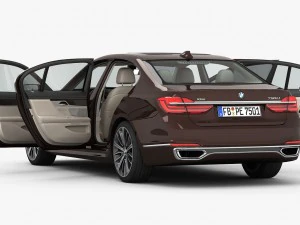 bmw serie 7 lungo 2016 Modello 3D