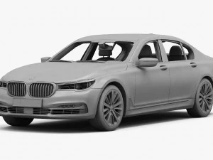 bmw serie 7 lungo 2016 Modello 3D