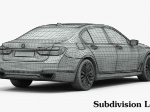 bmw 7-series long 2016 3D Model