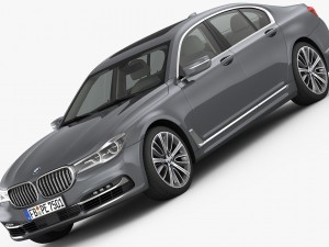 bmw 7-series design pure excellence 2016 3D Model