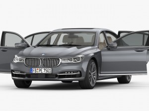bmw 7-series design pure excellence 2016 3D Модель