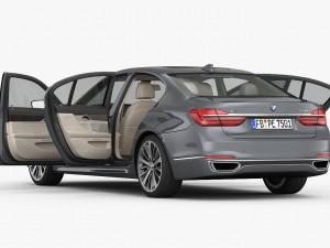 bmw 7-series design pure excellence 2016 3D Модель