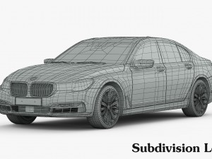 bmw 7-series design pure excellence 2016 3D Модель