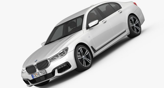 bmw 7-series m sport package 2016 Modèle 3D .c4d .max .obj .3ds .fbx .stl .blend 