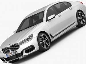 bmw 7-series m sport package 2016 3D Model