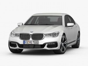 bmw 7-series m sport package 2016 Modèle 3D