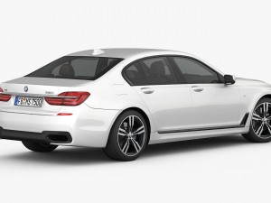 bmw 7-series m sport package 2016 Modèle 3D