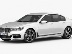 bmw 7-series m sport package 2016 Modèle 3D