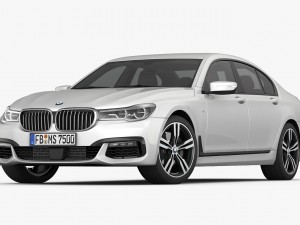 bmw 7-series m sport package 2016 Modèle 3D