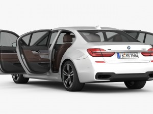 bmw 7-series m sport package 2016 Modèle 3D