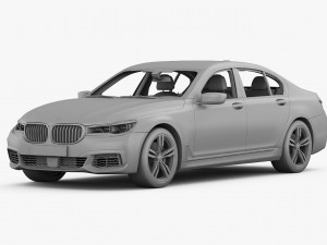 bmw 7-series m sport package 2016 Modèle 3D