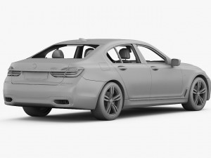 bmw 7-series m sport package 2016 Modèle 3D