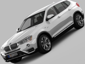 bmw x3 f25 xline 2015 3D Model