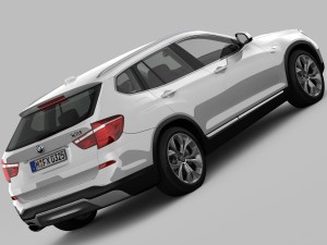 bmw x3 f25 xline 2015 3D Модель